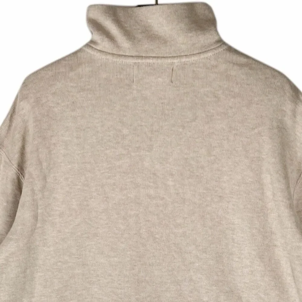 Polo Ralph Lauren Men’s XL 1/4 Zip Sweatshirt Sweater Beige Cotton Classic